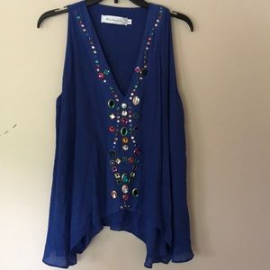 Tbags Los Angeles jeweled Top